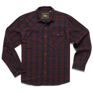 Howler Brothers Harker's Flannel in Burgundy